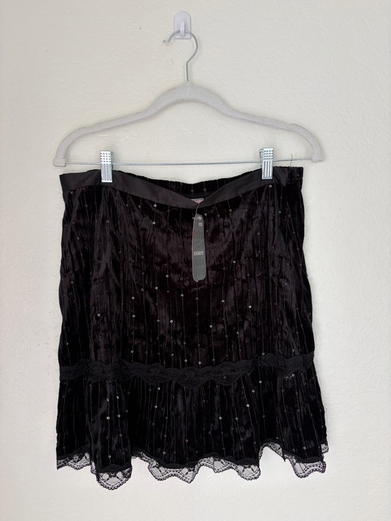 No Boundaries Dresses & Skirts - No Boundaries Black Mini Skirt with Lace Trim